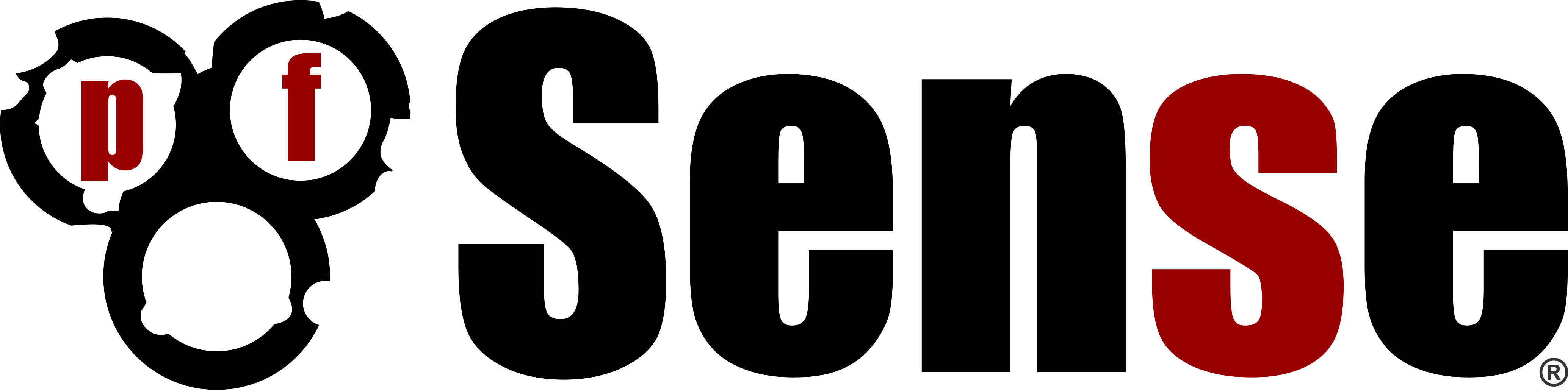 Das offizielle Logo von pfSense, einem bekannten Open-Source-Firewall- und Router-Softwareprojekt.